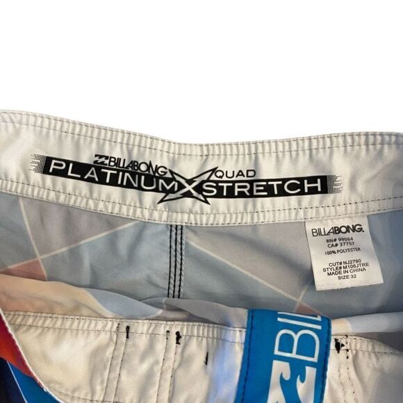 Billabong Mens Boardshorts Platinum Quad Stretch Colourblock Size 32 - Picture 3 of 8